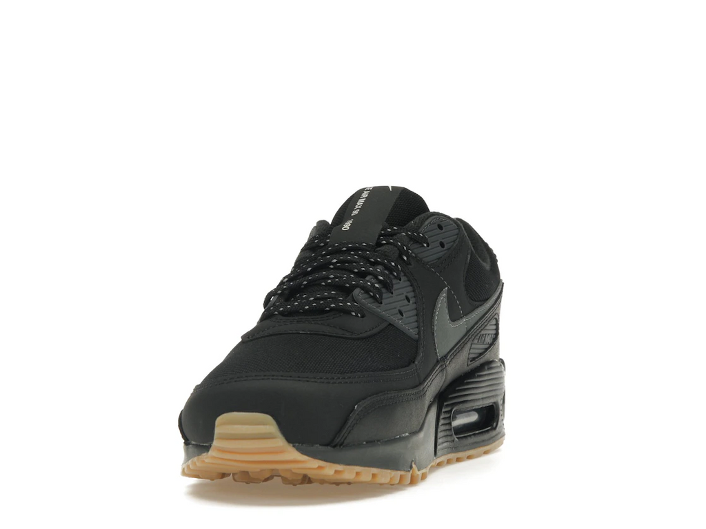 Nike Air Max 90 Black Smoke Grey Gum Reflective