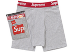 Supreme Hanes Boxer Briefs (2 balenia) Heather Grey