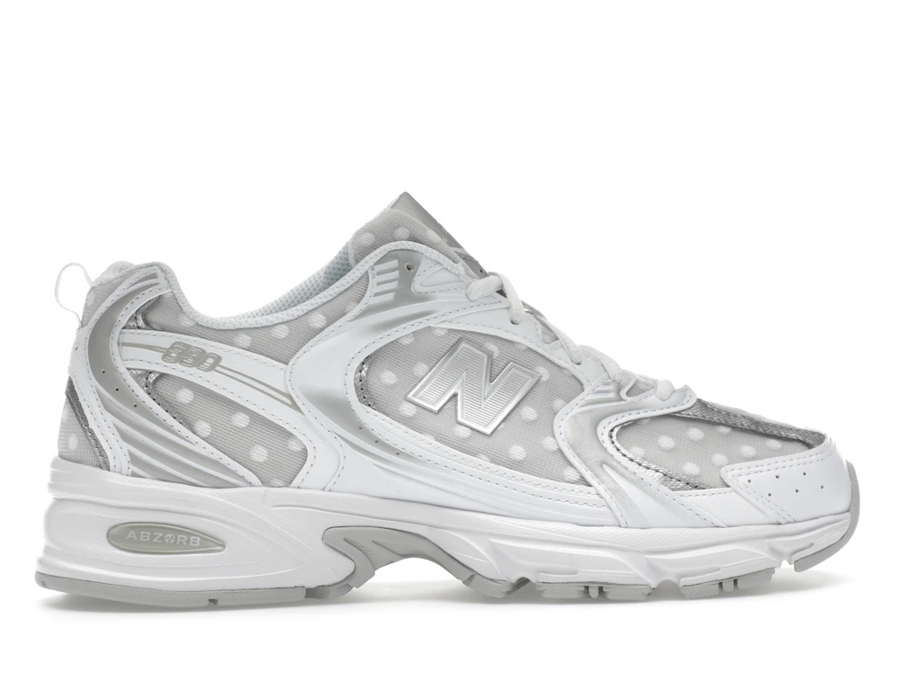 New Balance 530 Silver Metallic Polka Dots