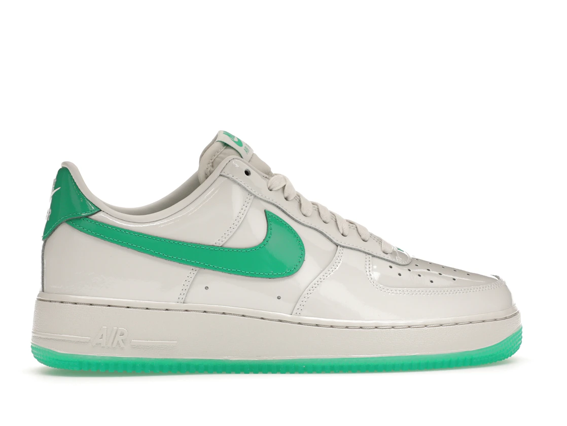 Nike Air Force 1 Low '07 Patent Platinum Tint Stadium Green
