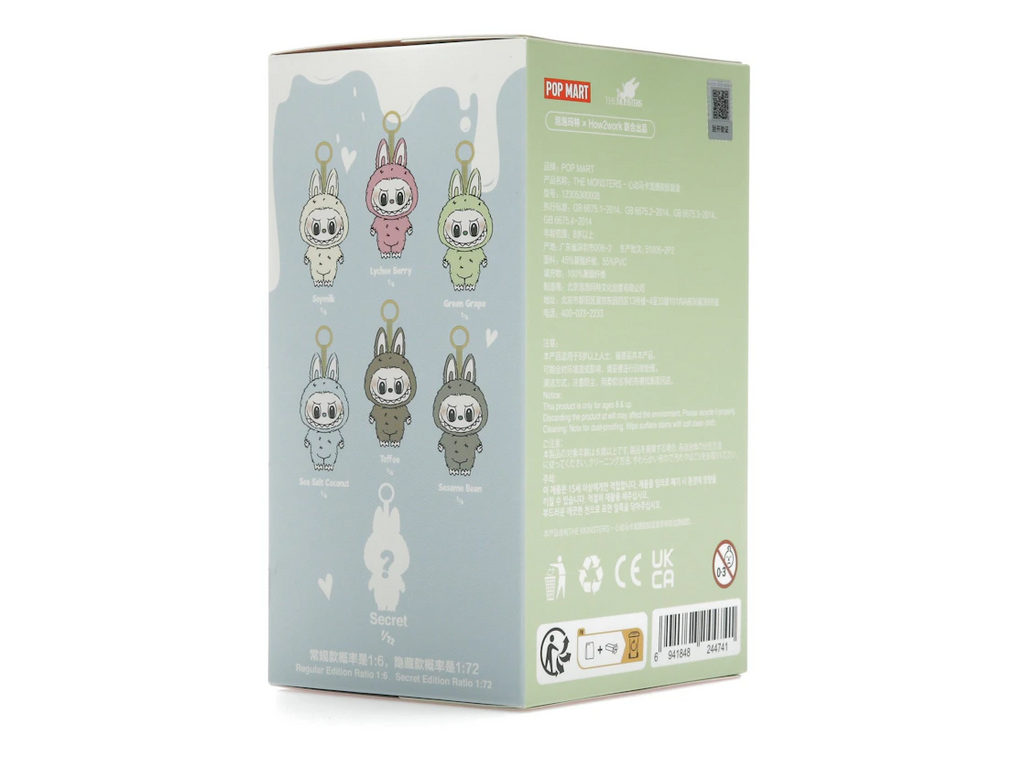 Pop Mart Labubu The Monsters Vzrušujúci Makrónkový Vinylový Plyšový Prívesok Jednotlivý Slepý Box