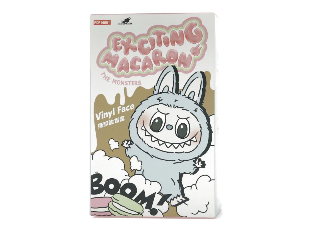 Pop Mart Labubu The Monsters Vzrušujúci Makrónkový Vinylový Plyšový Prívesok Jednotlivý Slepý Box