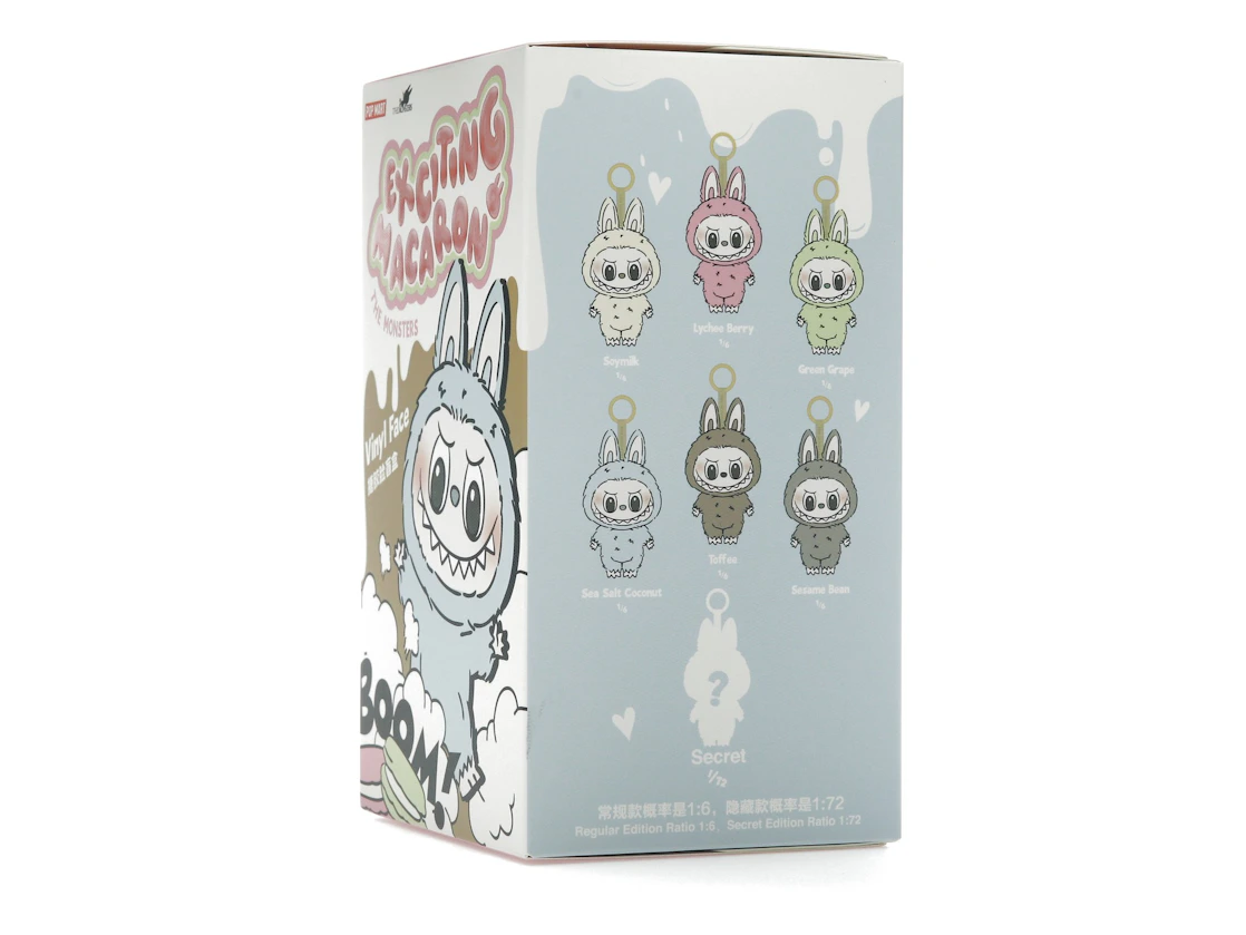 Pop Mart Labubu The Monsters Vzrušujúci Makrónkový Vinylový Plyšový Prívesok Jednotlivý Slepý Box