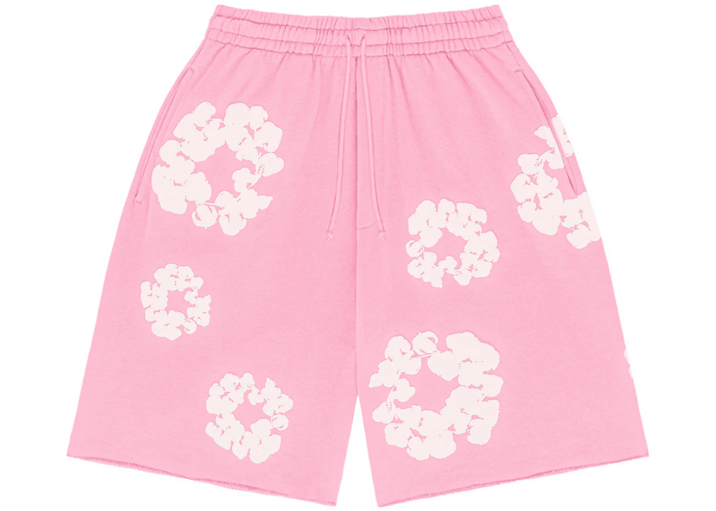 šortky Denim Tears The Cotton Wreath Shorts Pink ADONIO