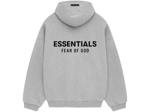 Fear of God Essentials S24 Fleece Hoodie Light Heather Grey