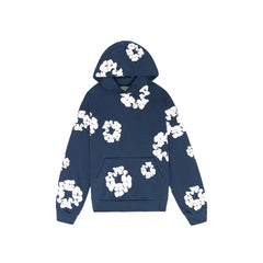 Denim Tears Cotton Wreath Hoodie Námornícka modrá/Biela