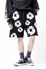 tenisky a boty Denim Tears Cotton Wreath Short Black/White 402-010-30 ADONIO