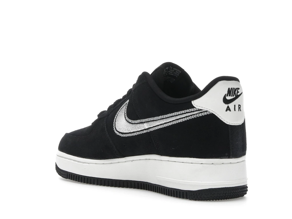 Nike Air Force 1 Low '07 LV8 Black Sail Embroidered Swoosh