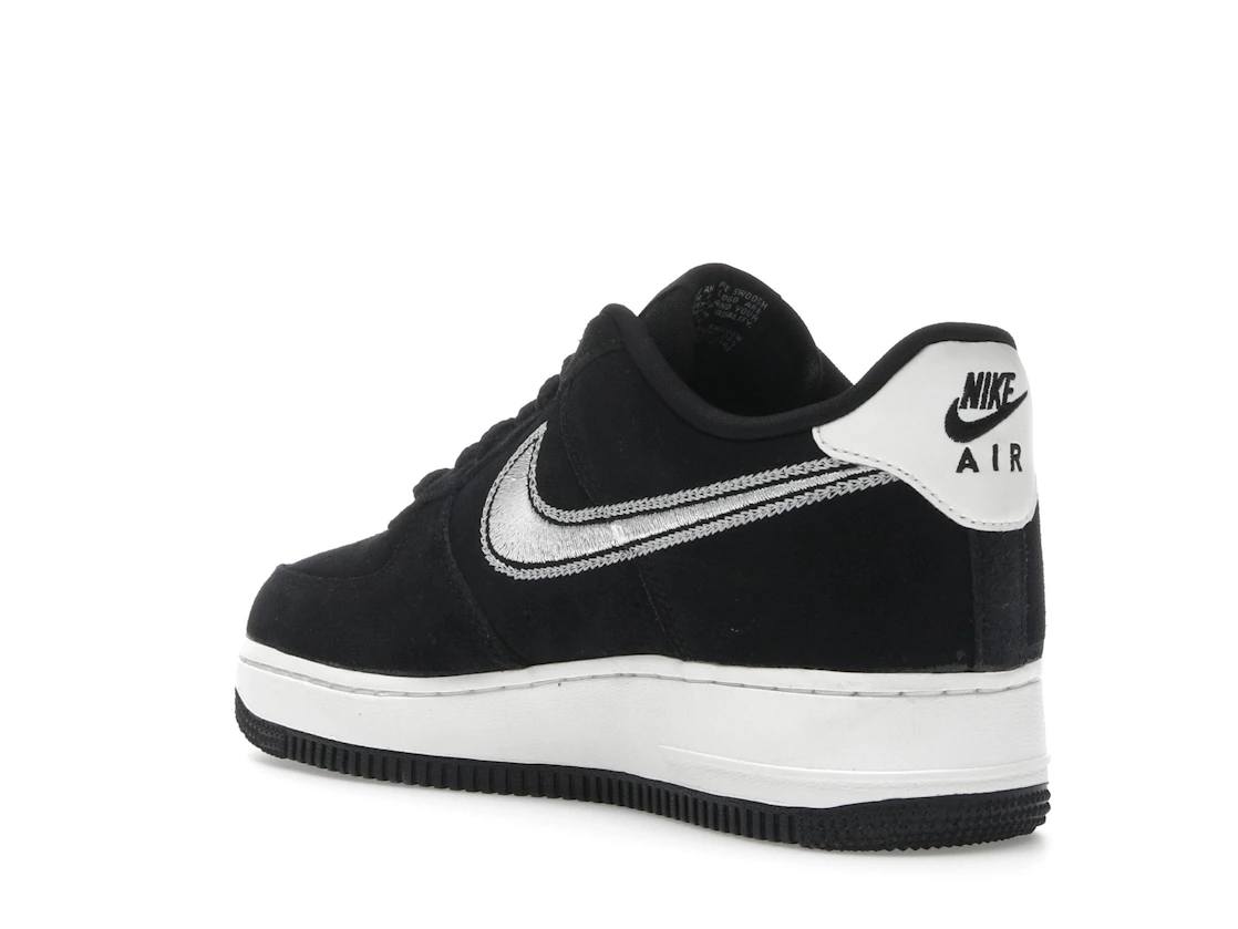 Nike Air Force 1 Low '07 LV8 Black Sail Embroidered Swoosh
