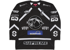 Supreme Rhinestone hokejový dres čierny