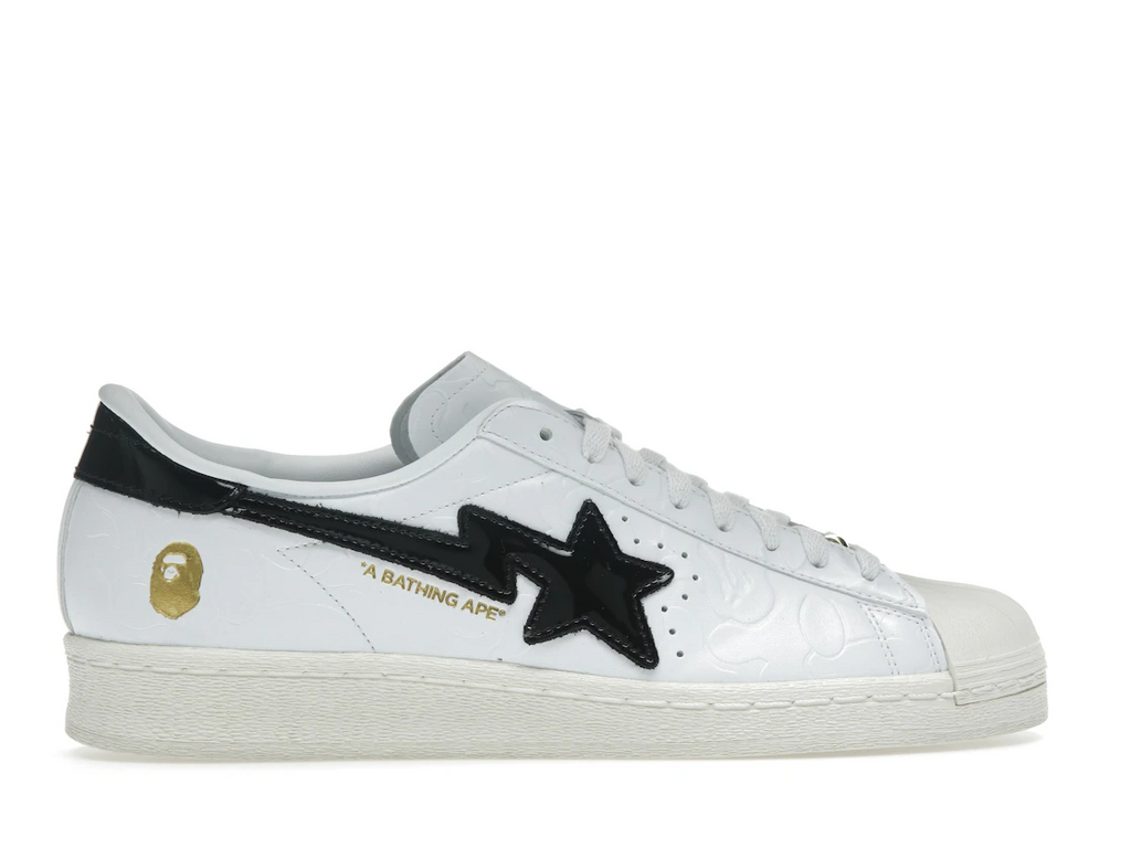 adidas Superstar Vintage Bape White Black