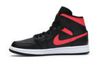 Jordan 1 Mid Black Siren Red (W)