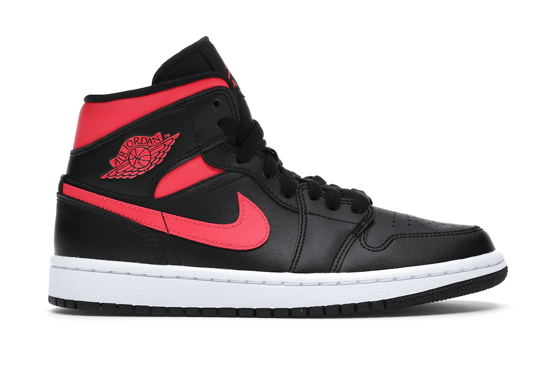 Jordan 1 Mid Black Siren Red (W)