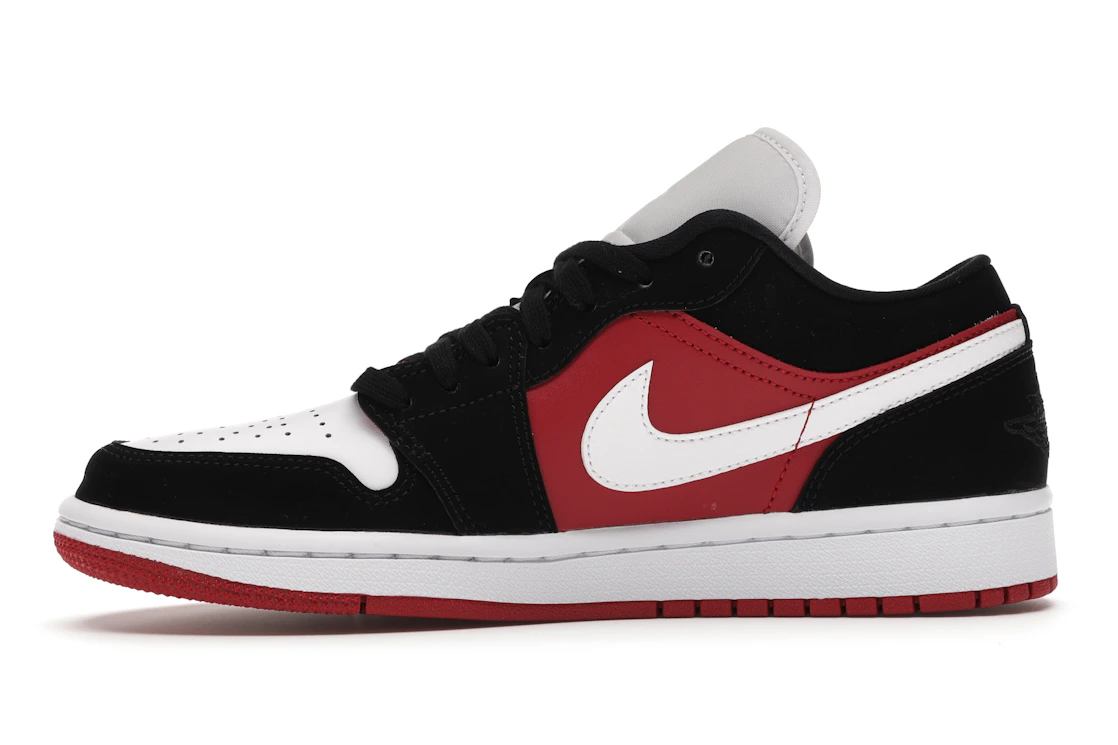 Jordan 1 Low Black White Gym Red (W)