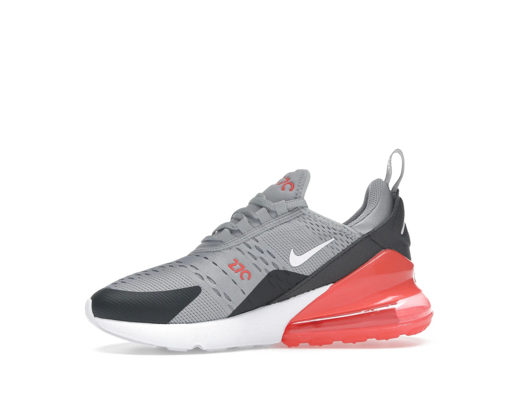 Nike Air Max 270 Wolf Grey Anthracite Bright Crimson White (GS)
