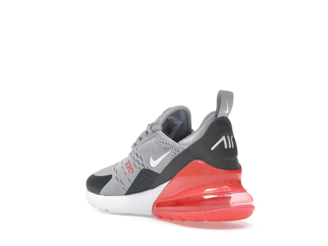 Nike Air Max 270 Wolf Grey Anthracite Bright Crimson White (GS)