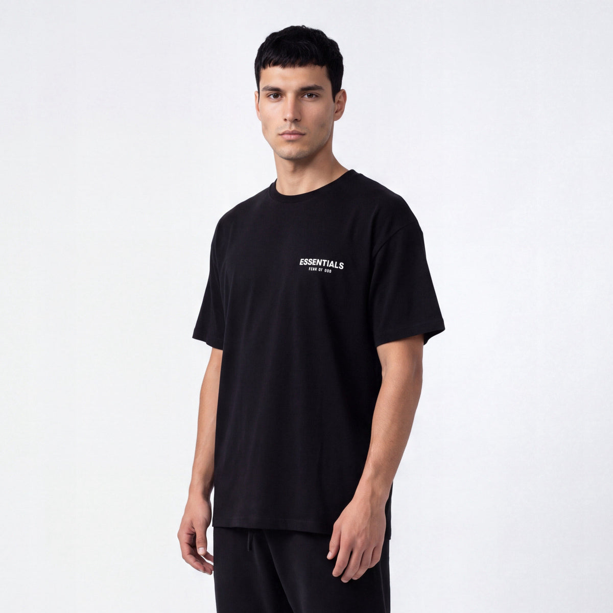 tričko Fear of God Essentials Crewneck S24 T-Shirt Black ADONIO