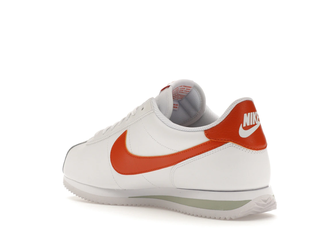 Nike Cortez White Campfire Orange