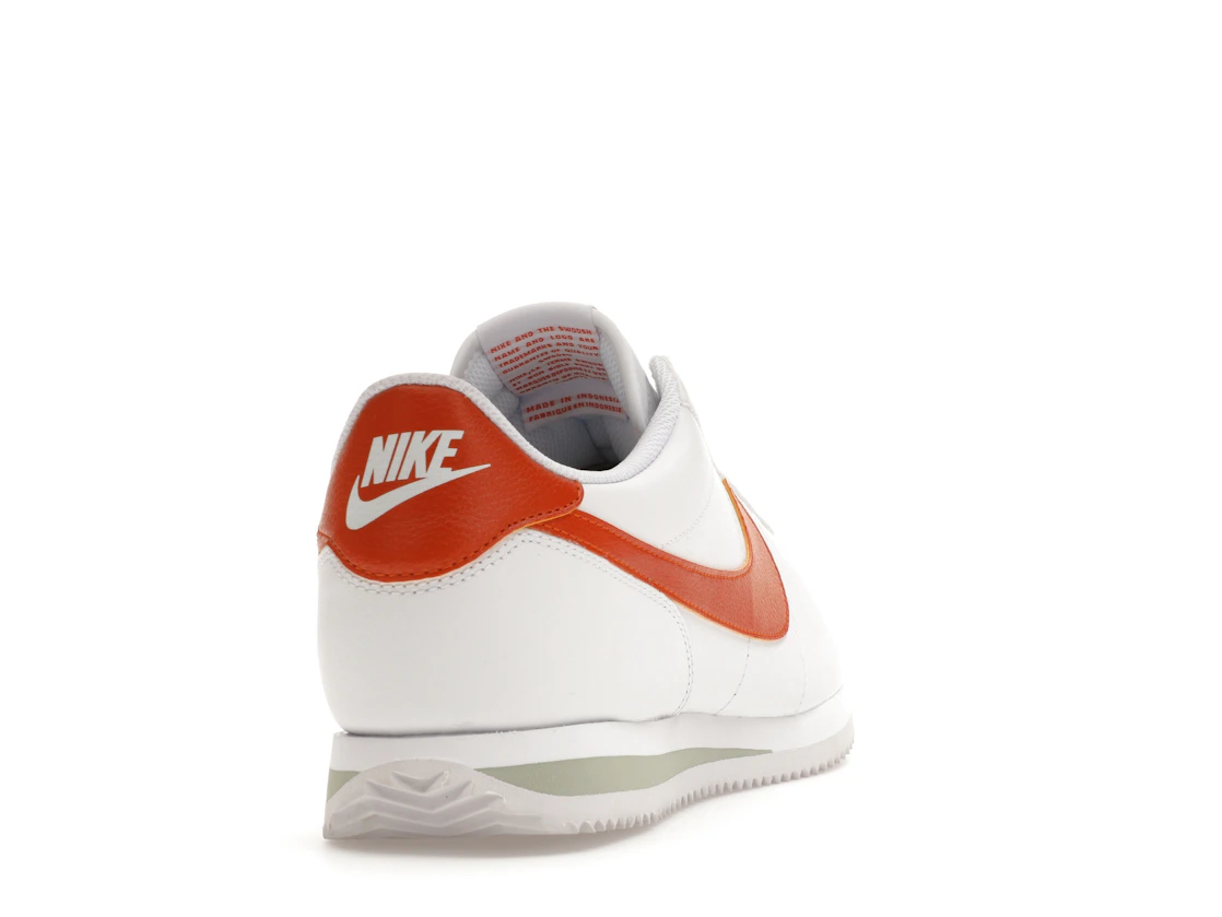 Nike Cortez White Campfire Orange