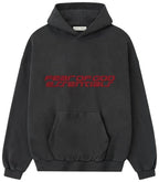 Fear of God Essentials 90s Hoodie Iron Grey