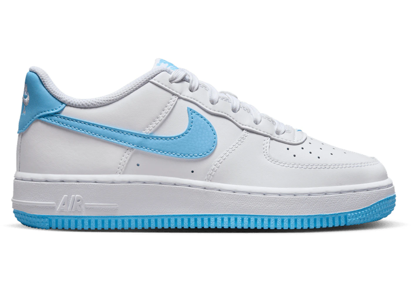 Nike Air Force 1 Low White Aquarius Blue (GS)