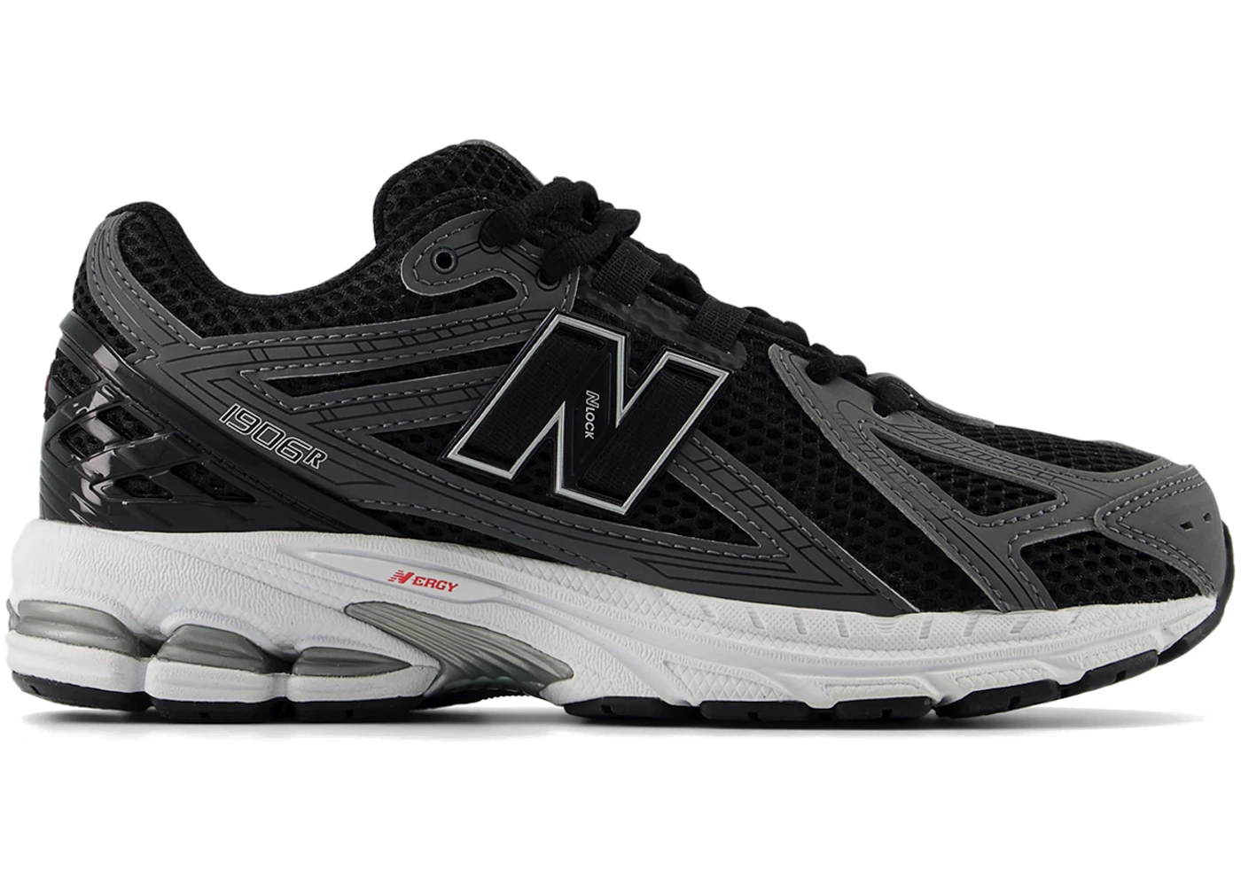 New Balance 1906R Black Team Red Castlerock (GS)