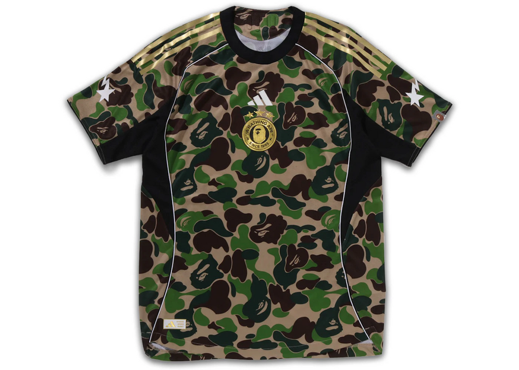 tričko adidas x BAPE Football Graphic Slim Jersey T-shirt Green KB2202 ADONIO
