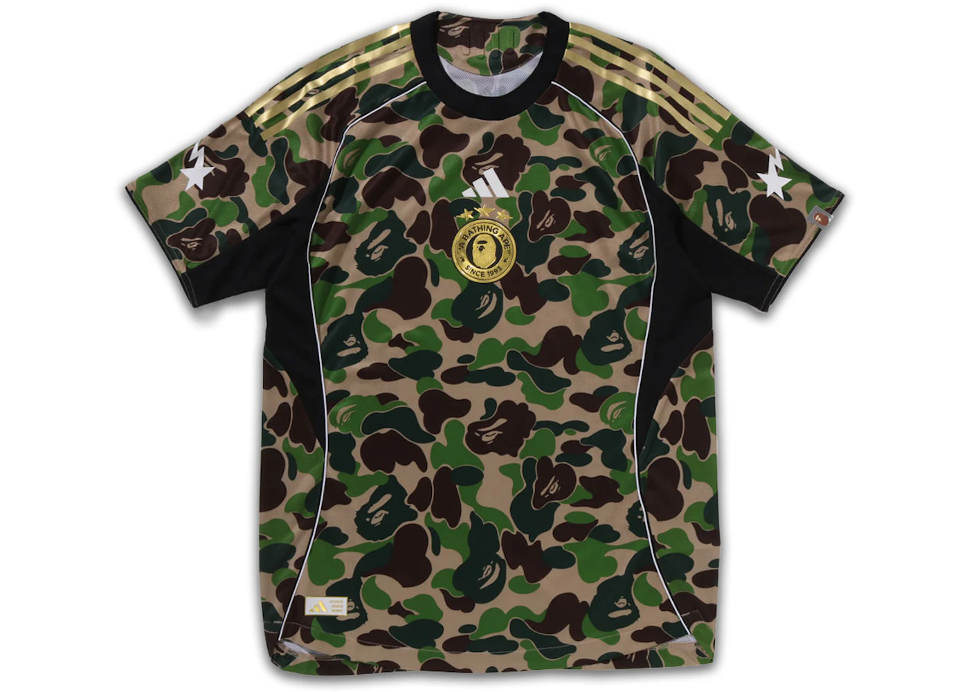 adidas x BAPE Football Graphic Slim Jersey Tričko zelené