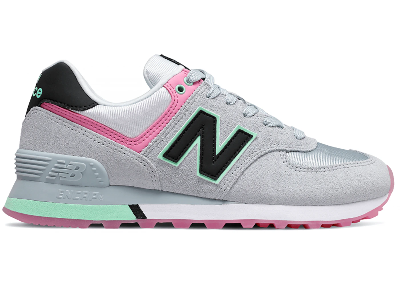 New Balance 574 Grey Pink Mint (W)