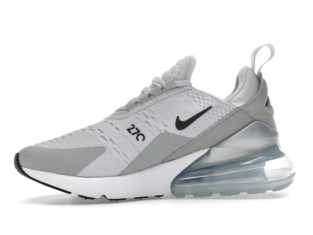 Nike Air Max 270 Pure Platinum Light Smoke Grey Metallic Silver Black (W)