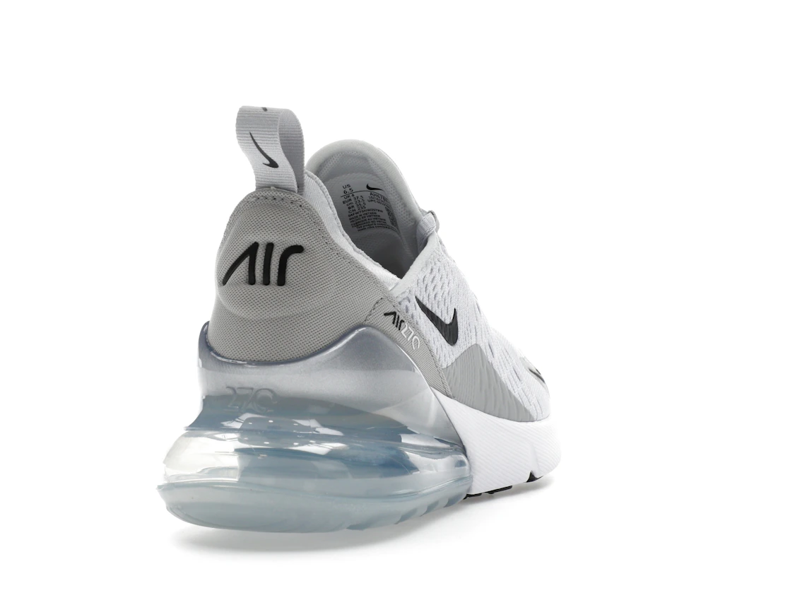 Nike Air Max 270 Pure Platinum Light Smoke Grey Metallic Silver Black (W)