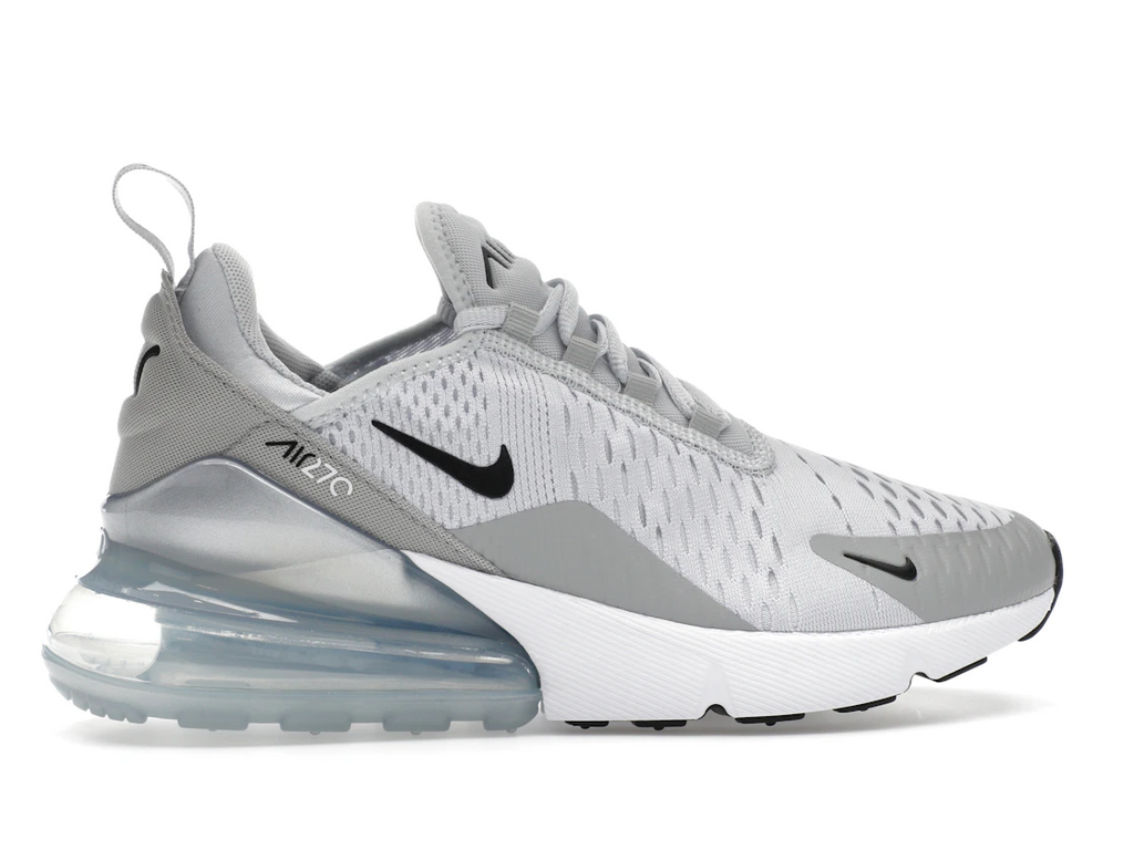 Nike Air Max 270 Pure Platinum Light Smoke Grey Metallic Silver Black (W)