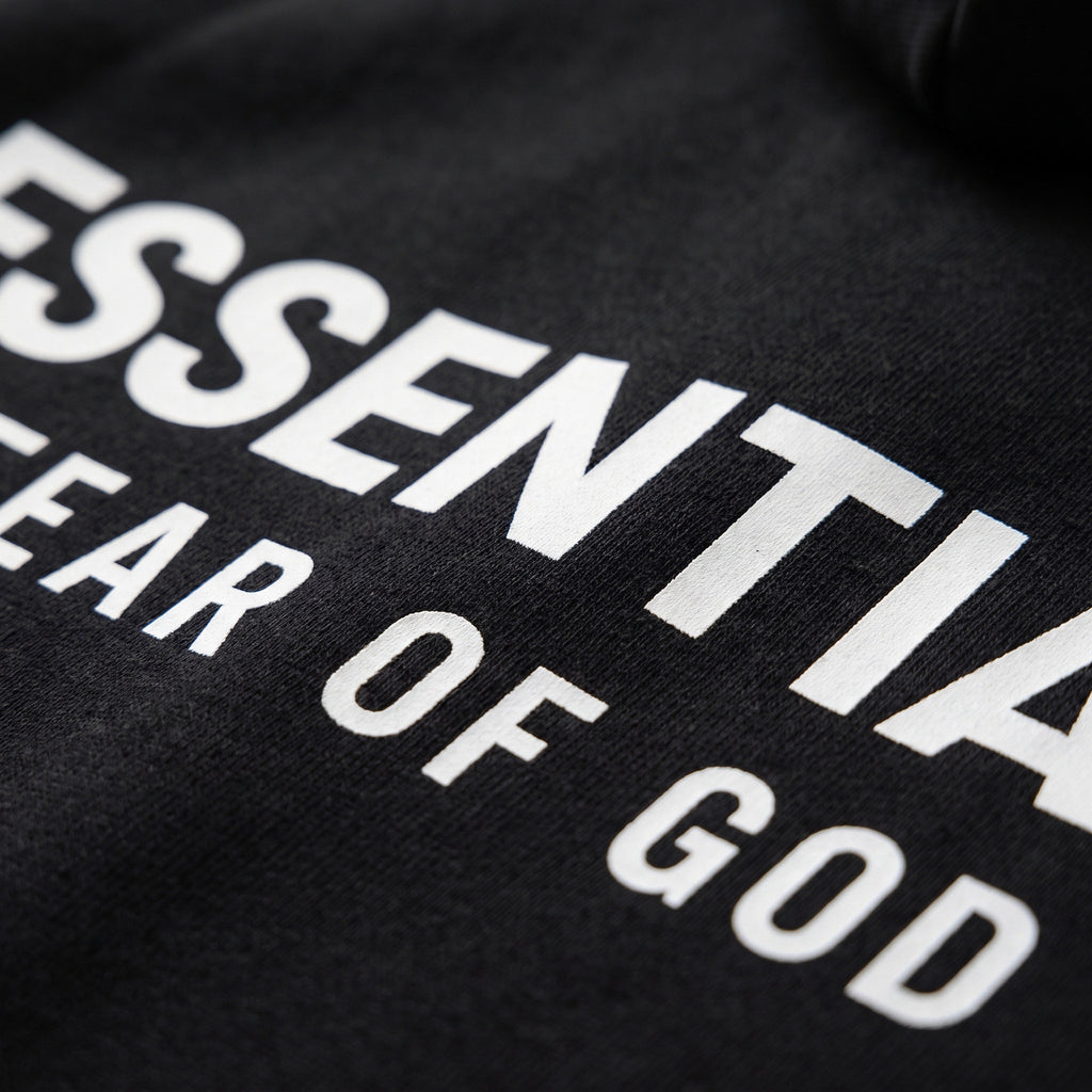 Fear of God Essentials S24 Fleece Hoodie Black 192HO246250F ADONIO