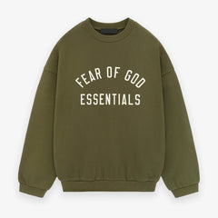 Fear of God Essentials Fleece Crewneck State (FW24) Military