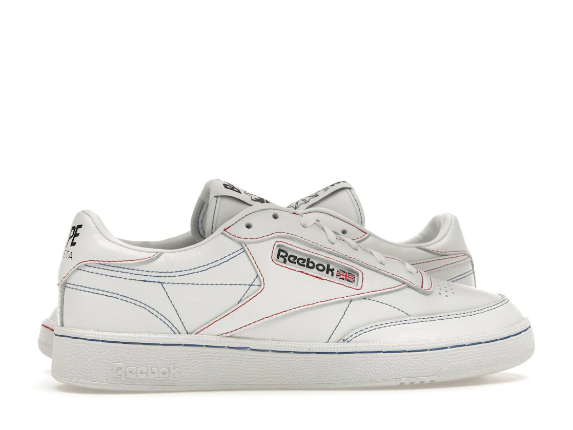 Reebok Club C 85 Bape White Contrast Stitch