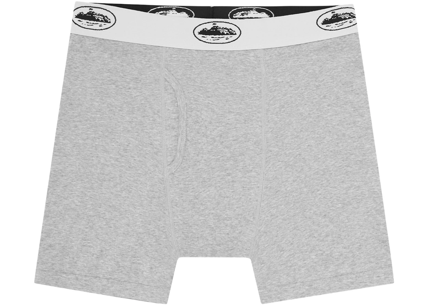 Corteiz Alcatraz Boxers (3-balenie) Sivá