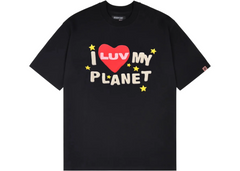 Broken Planet Luv My Planet Tričko Midnight Black