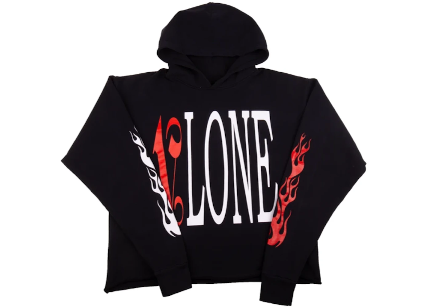 Vlone x Palm Angels mikina s kapucňou čierna/červená