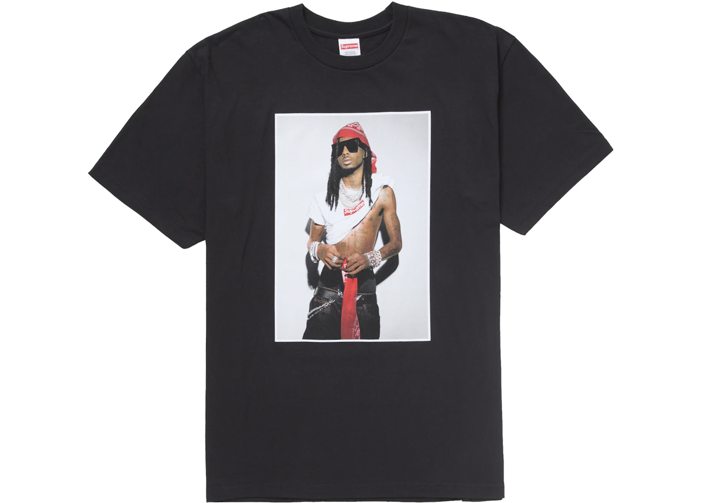 Supreme Playboi Carti Tričko Black