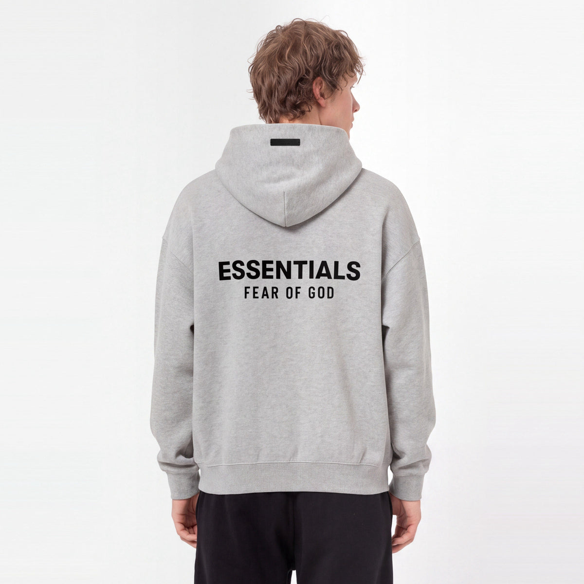 Fear of God Essentials S24 Fleece Hoodie Light Heather Grey 192HO246258F ADONIO