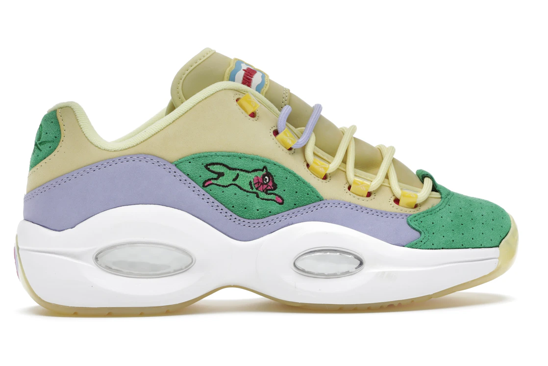 Reebok Question Low BBC Ice Cream Running Dog žlto-zelené