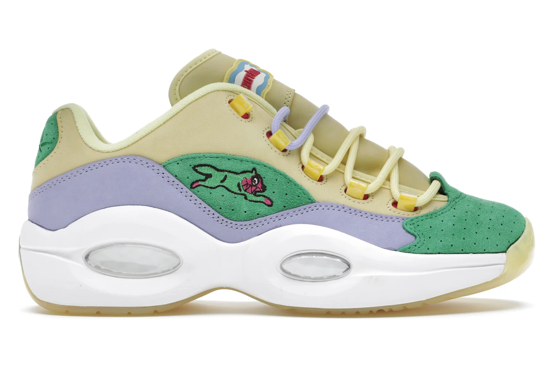 Reebok Question Low BBC Ice Cream Running Dog žlto-zelené