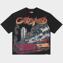 Godspeed South Beach Drive Miami Superrun Tee Black