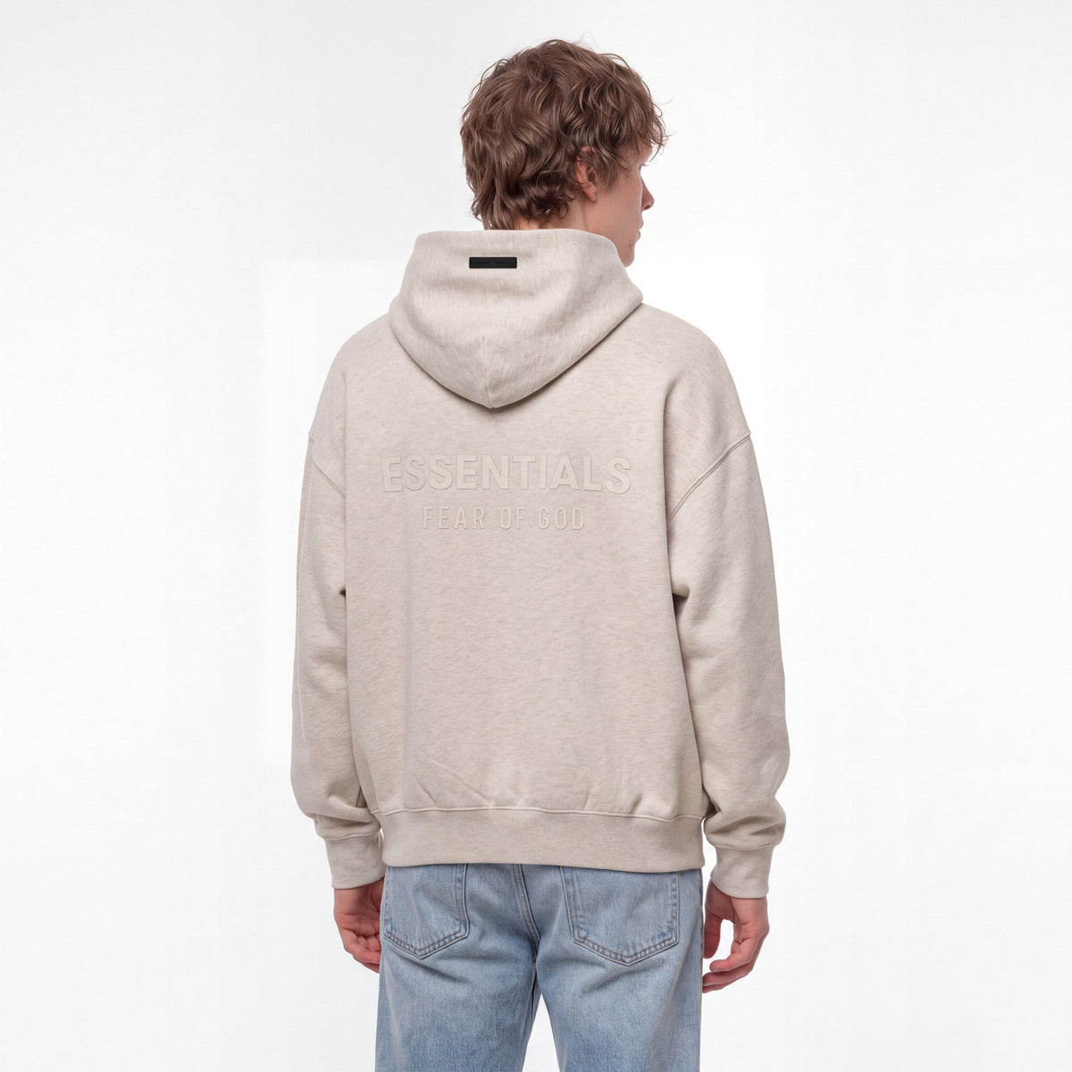 Fear of God Essentials S25 Hoodie Heather Stone ADONIO