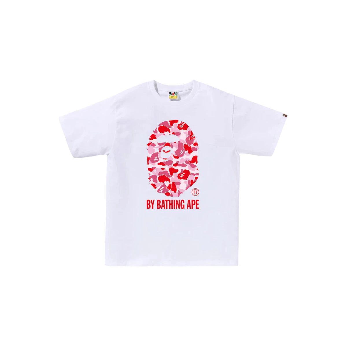 tričko BAPE ABC Camo By Bathing Ape T-Shirt White/Pink SS25 1L30-110-007 ADONIO