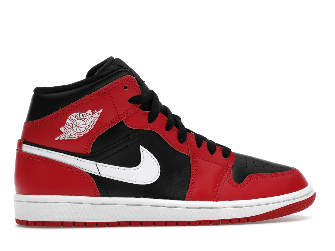 Air Jordan 1 Mid Black Gym Red