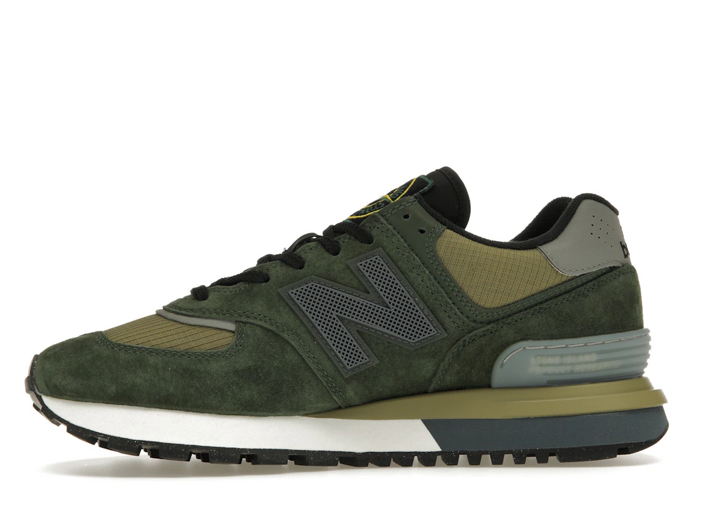 New Balance 574 Legacy Stone Island Tmavozelené