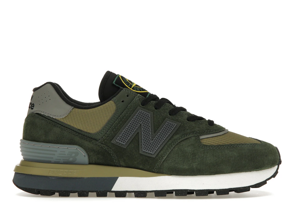 New Balance 574 Legacy Stone Island Tmavozelené