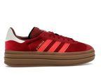 adidas Gazelle Bold Bright Red Velvet