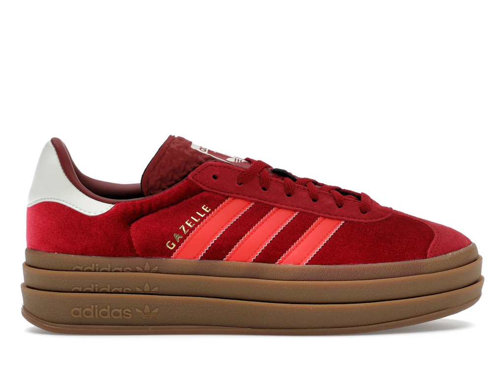 adidas Gazelle Bold Bright Red Velvet